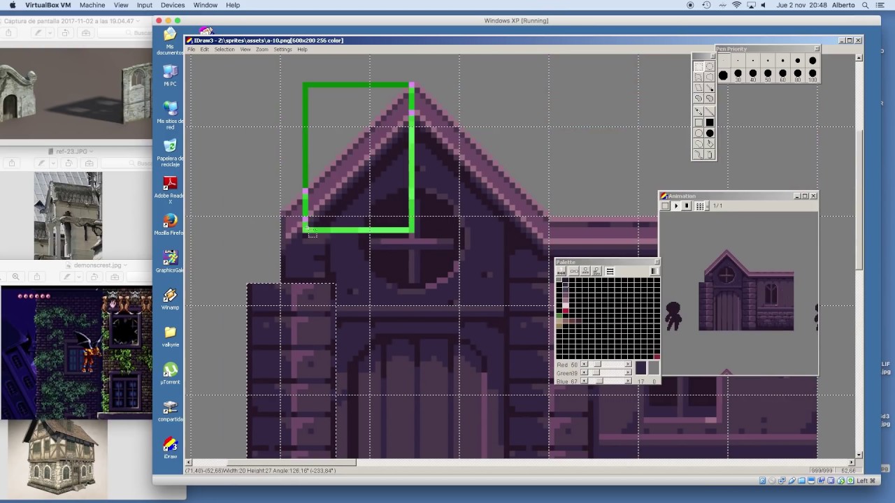 PIXEL ART TIME LAPSE #100 - Hous Background for Video Games