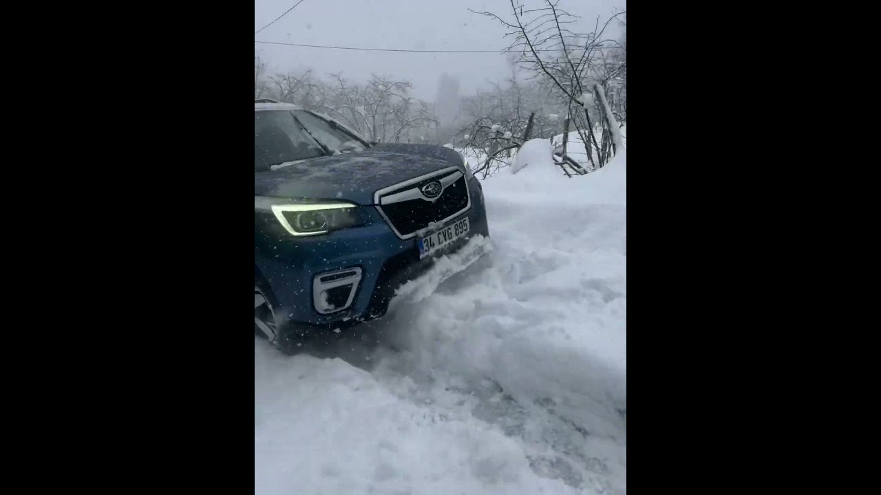 Subaru forester e-boxer kar snow deep