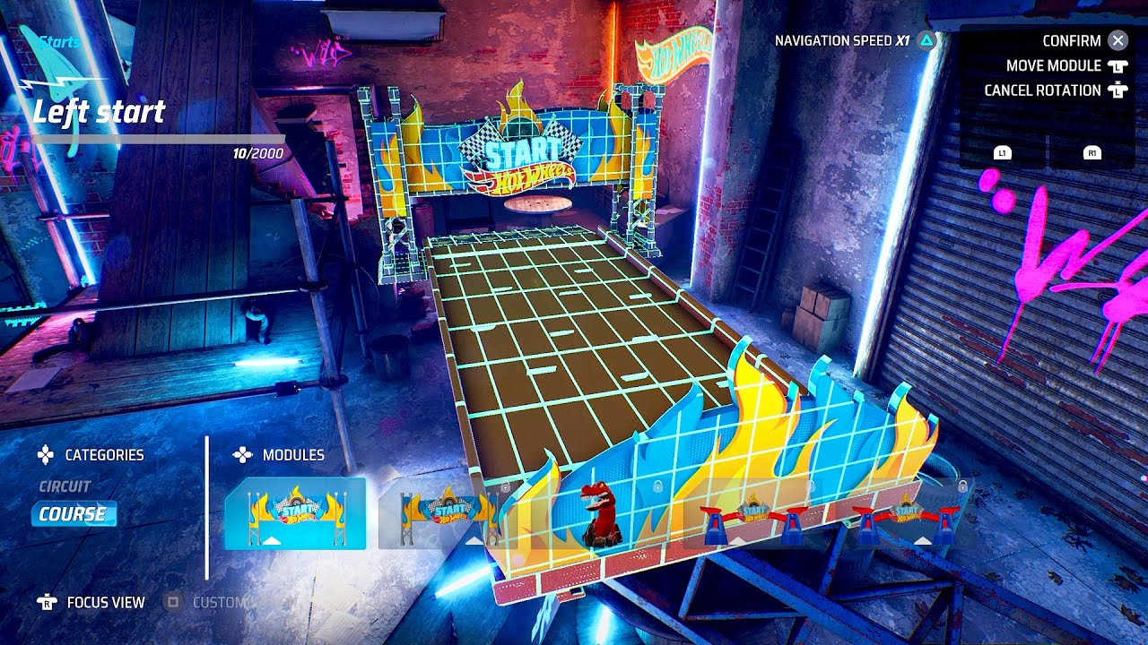 Hot Wheel Unleashed - Track Builder Mode | PS5 Gameplay