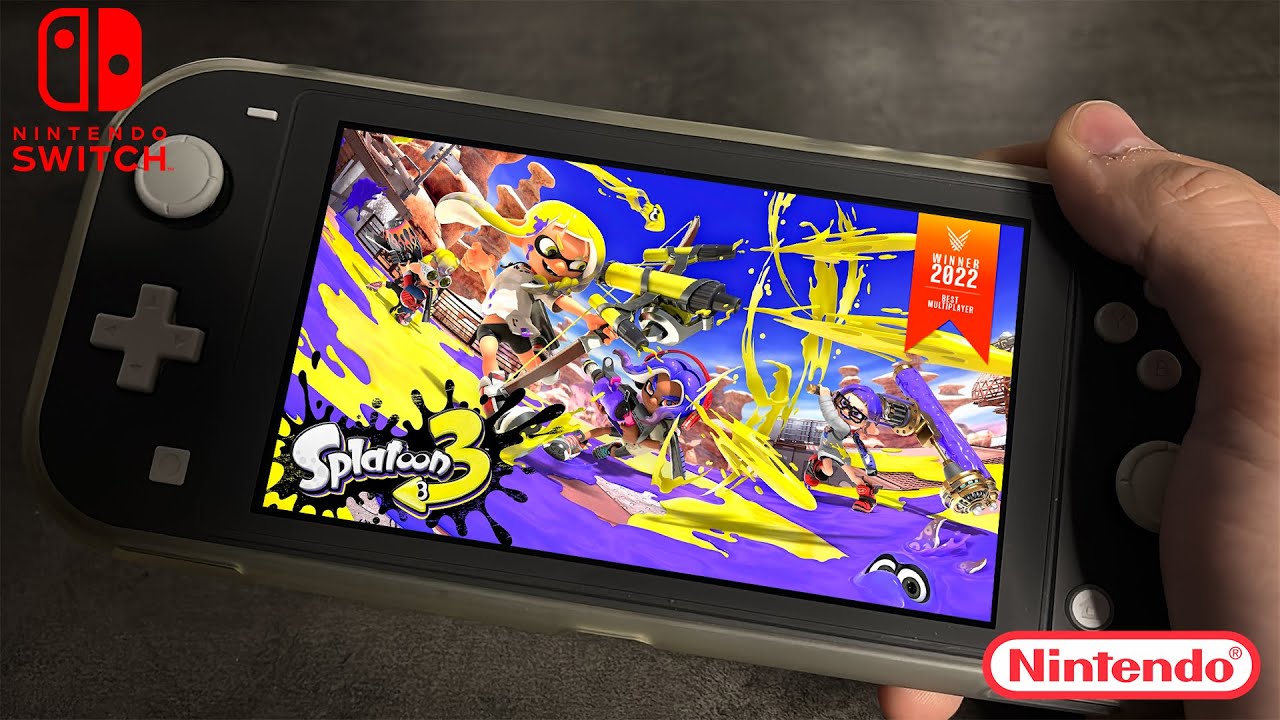 Splatoon 3 Nintendo Switch Lite Gameplay