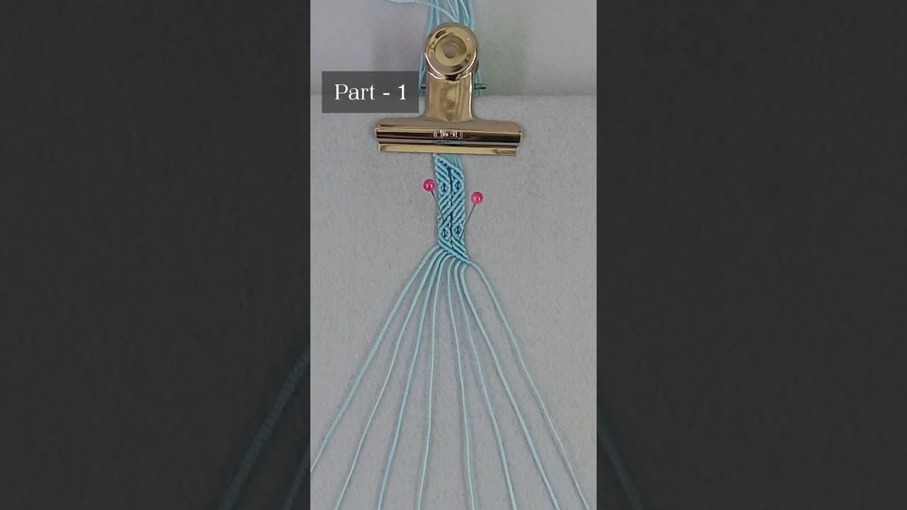 MACRAME IDEA!! Macrame Bracelet [Part - 1] #macramebracelet #diycraft #macrame #starbystyle #shorts