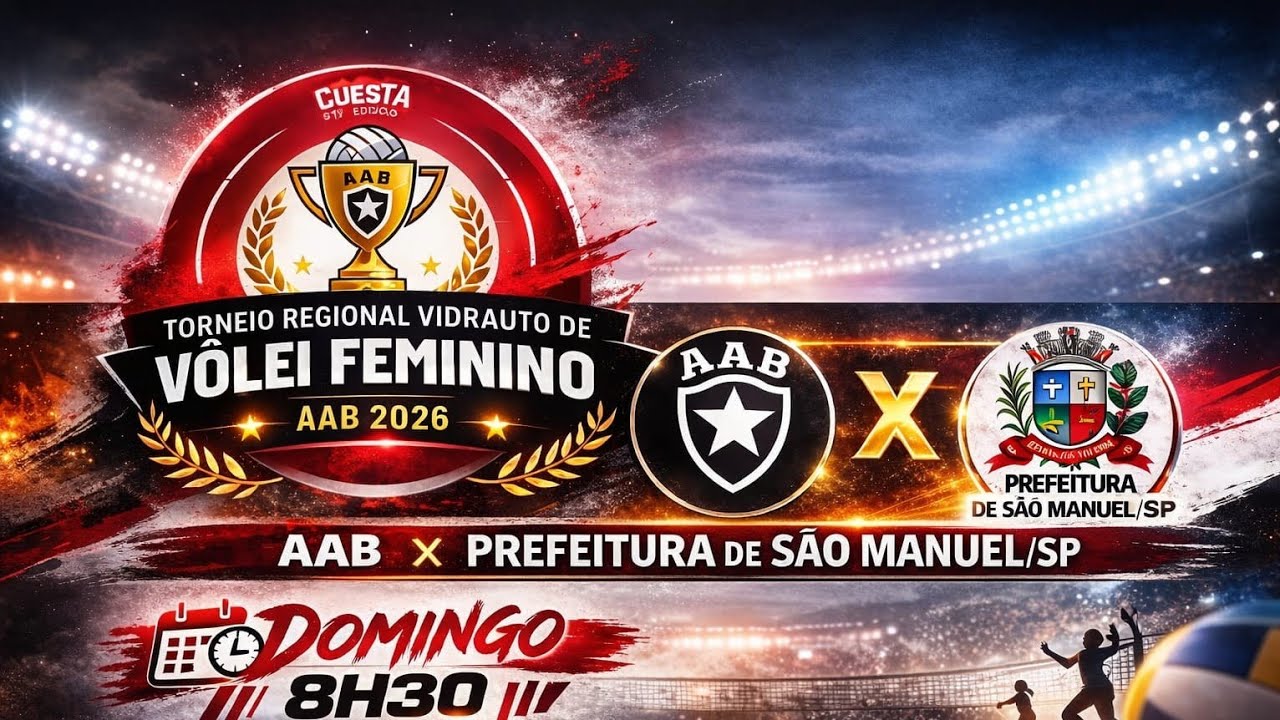 TORNEIO REGIONAL DE VÔLEI FEMININO SUB 14 - AAB X PREFEITURA DE SÃO MANUEL