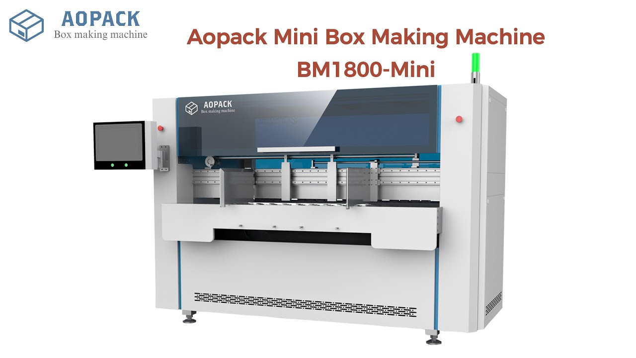 Aopack Mini Box Making Machine BM1800-Mini | Compact design, save more space