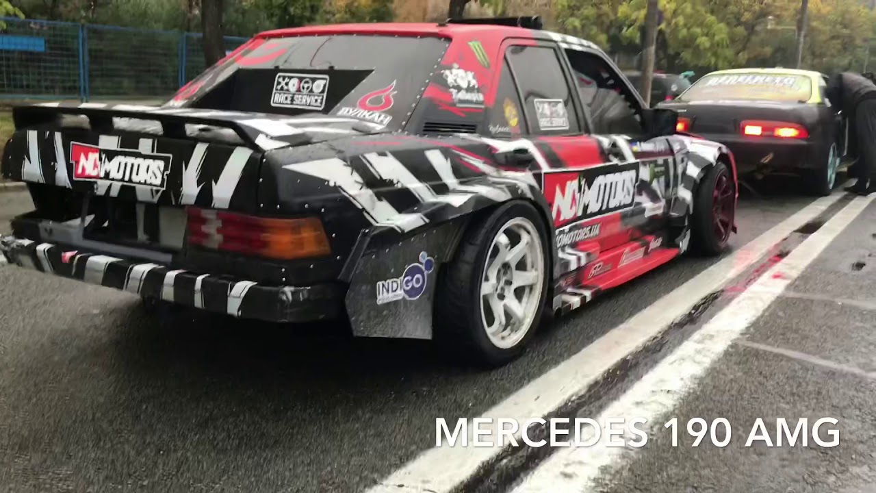 AMG POWERED MERCEDES 190 - SERHII KREMETS - NOMOTORS.UA - NAGYB&Aacute;NYA DRIFT 2018