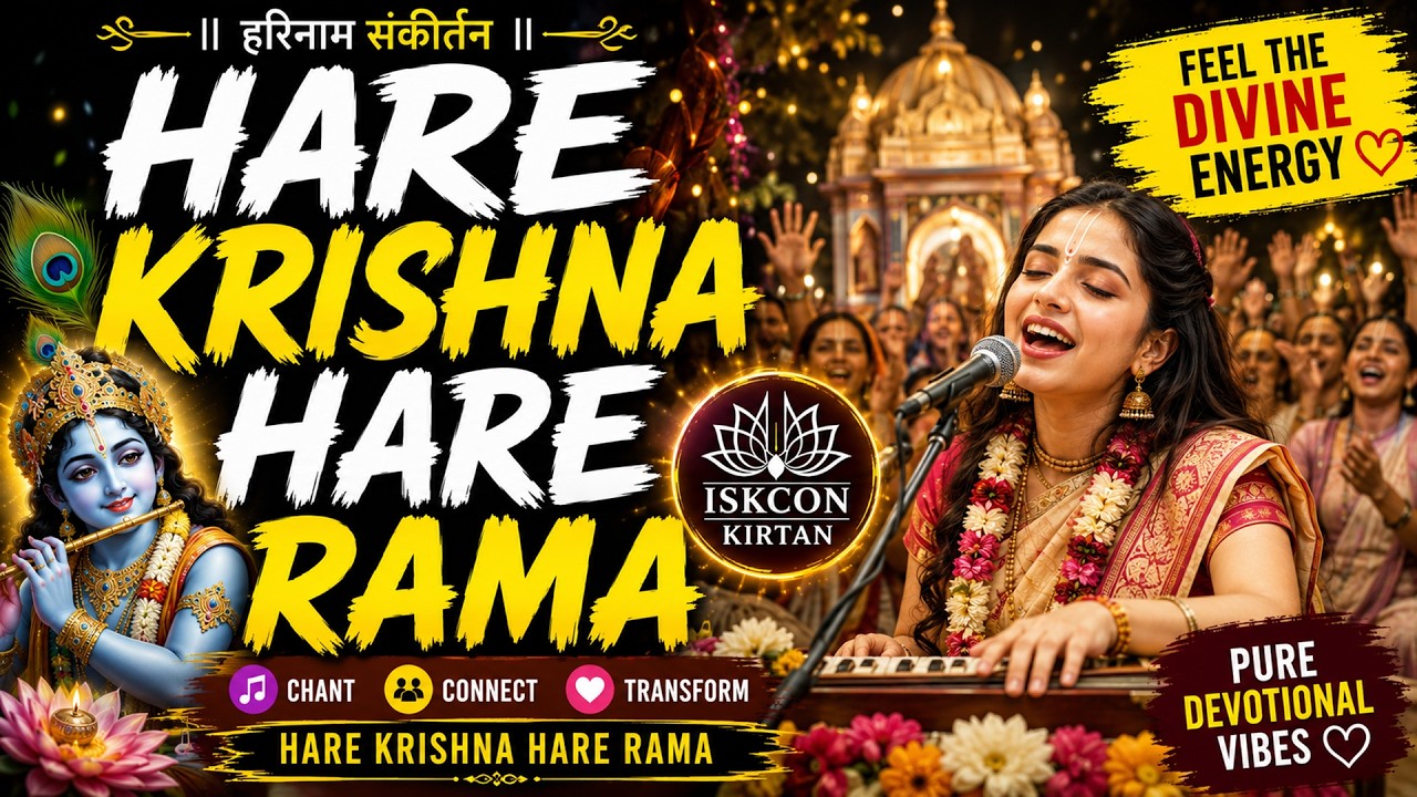 🌸 Hare Krishna Hare Rama Mahamantra | Pure ISKCON Kirtan to Calm the Mind #bhakti #harekrishna