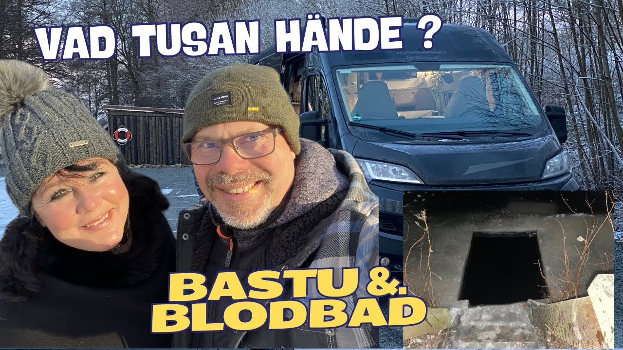 Vintercampar med bastu och blodbad