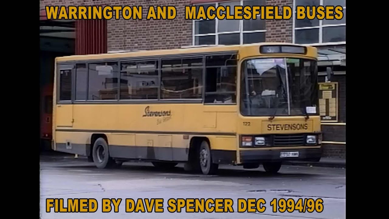 DS0159 WARRINGTON AND MACCLESFIELD BUSES DECEMBER 1994 /96