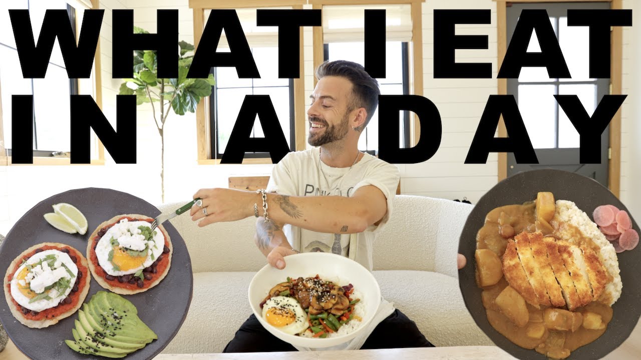 What I Eat In A Day |  Miso Mushrooms + Tofu Katsu Curry + Huevos Rancheros