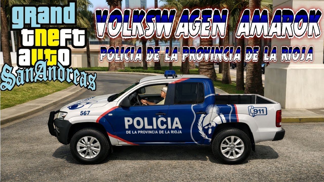 VOLKSWAGEN AMAROK - POLICIA de LA RIOJA para GTA SAN ANDREAS - DeaconYT1999