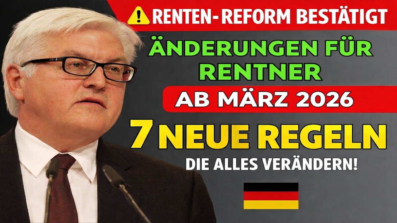 ⚠️ Renten-Reform ab März 2026 bestätigt – 7 neue Regeln, die alles verändern!