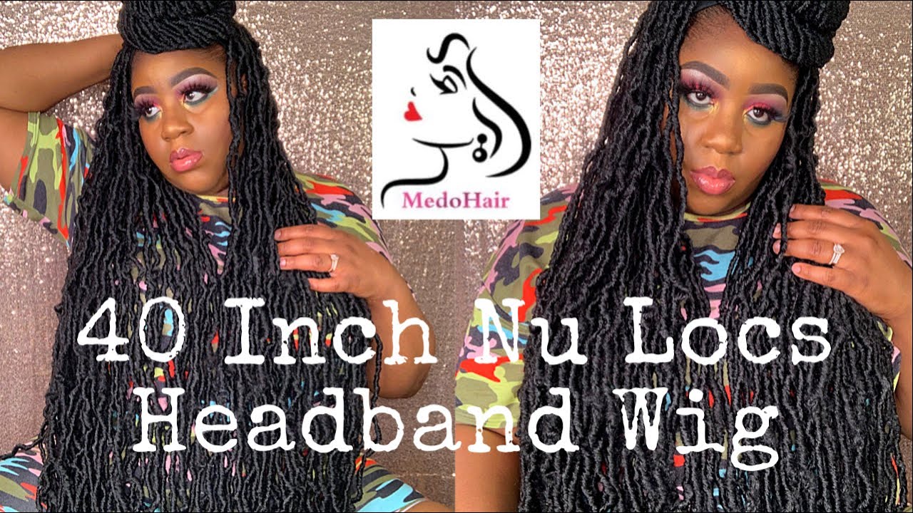 DIY Headband Wig: Extended Soft Locs Headband Wig Tutorial | Medo Hair Amazon | MissUniqueBeautii