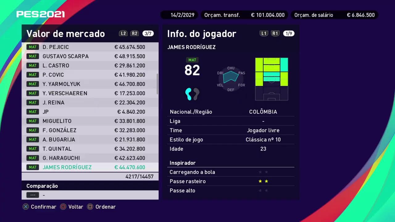 PES2021 | COPA DO BRASIL | América MG x Goiás | #MasterLeague119