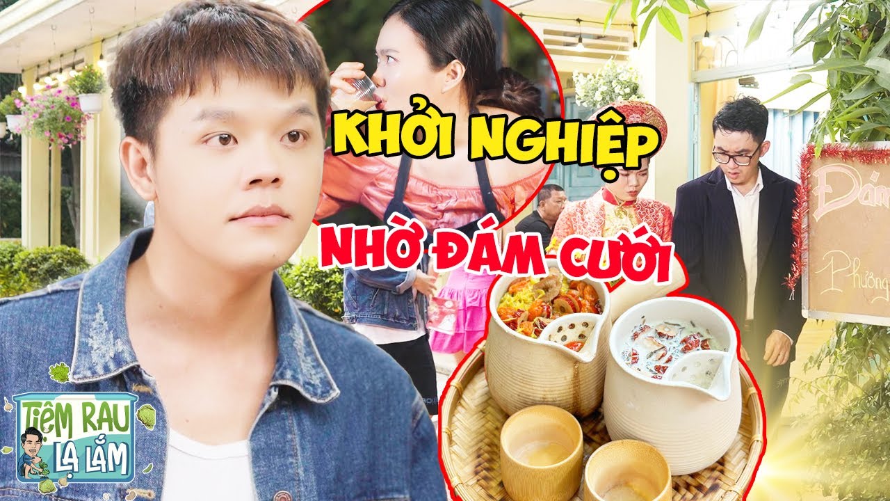 Khởi Nghiệp TRÀ SỮA NƯỚNG Thành Công Nhờ Tổ Chức ĐÁM CƯỚI GIẢ | Tloo Tiệm Rau Lạ Lắm #trll