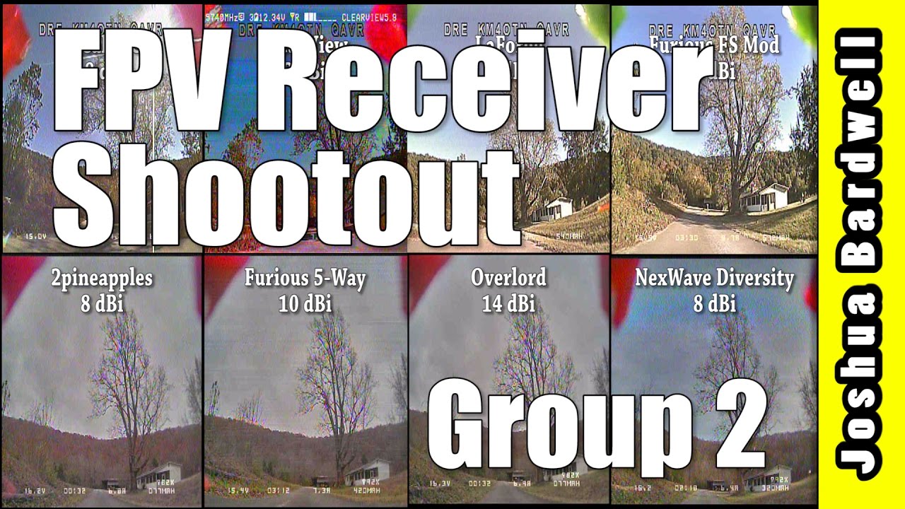 2pineapples, Overlord, Furious 5-Way, Nexwave Diversity | FPV RECEIVER COMPARISON GROUP TWO