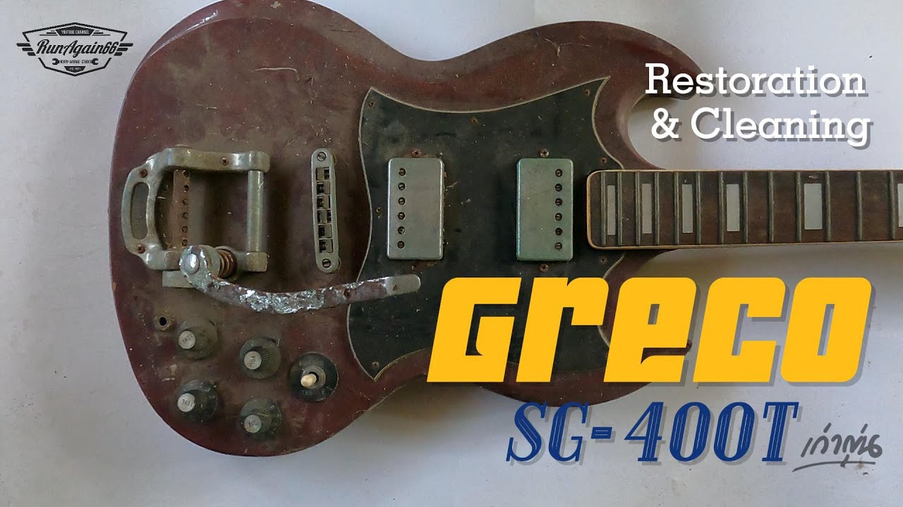 Greco SG-400T cleaning and restoration. Vintage Japanese guitar. ทำความสะอาด/บูรณะกีตาร์เก่าญี่ปุ่น