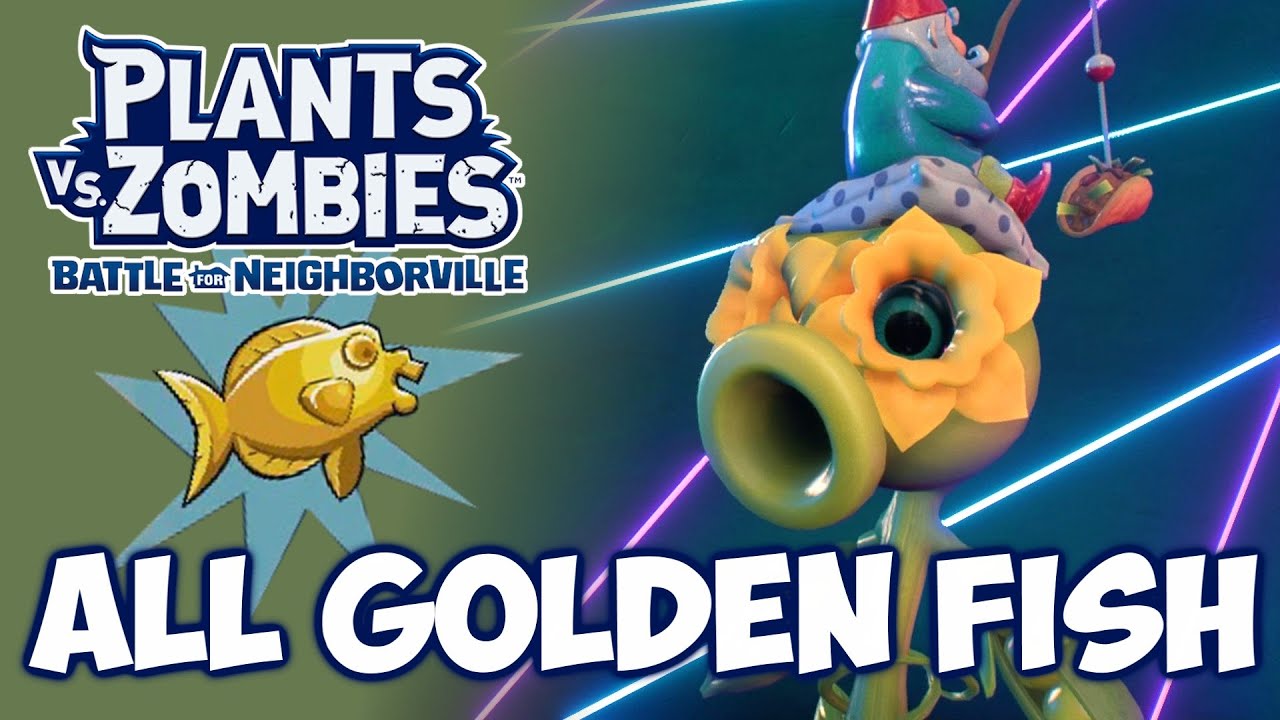 All Golden Fish Locations! | Plants vs Zombies Battle for Neighborville