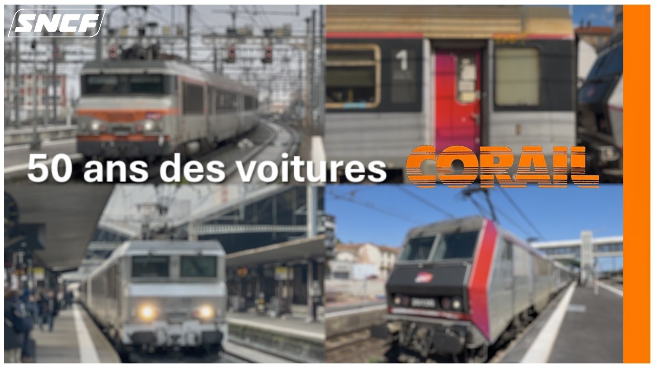 🇫🇷 ⸱ [4K|SNCF] 50 ANS DES VOITURES CORAIL - Partie n°1 - La transversale Sud