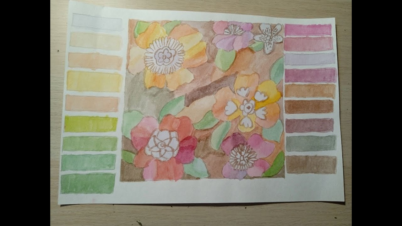 Lesson 19. Watercolor Fabric Painting for Beginners.