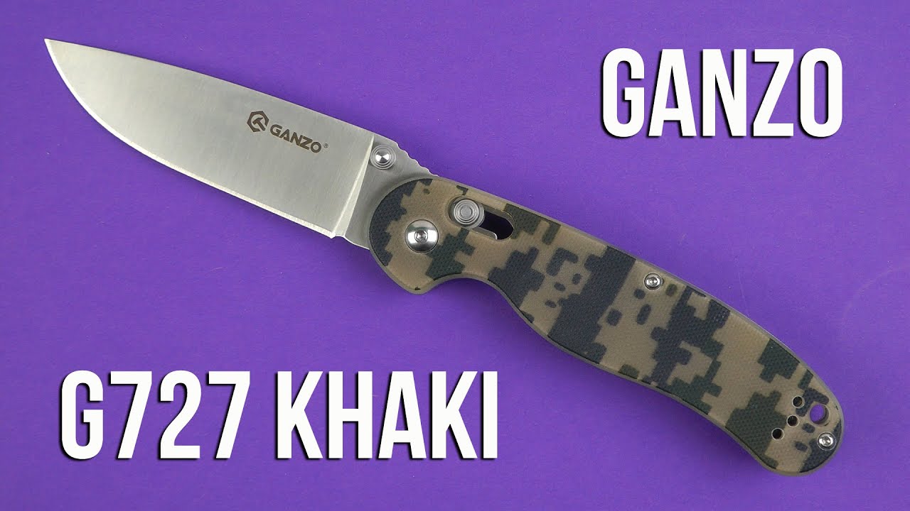 Распаковка Ganzo G727M Khaki
