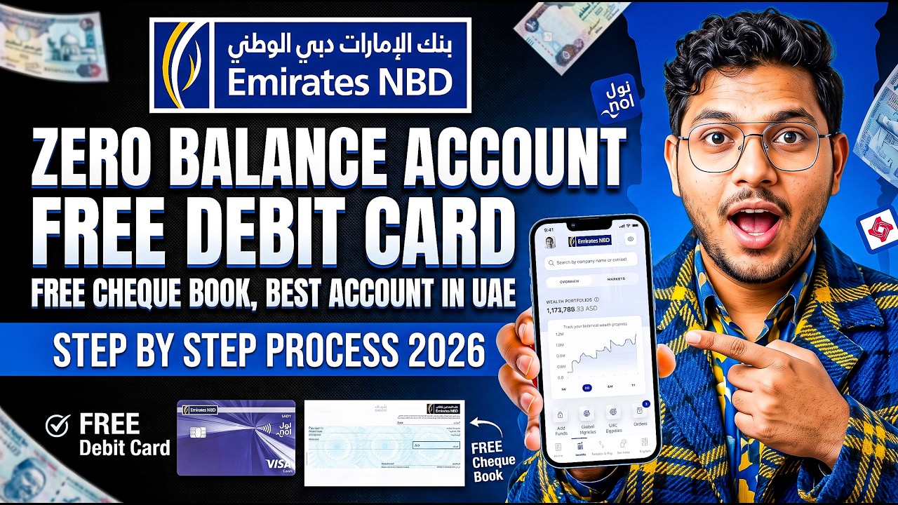 Emirates NBD Current Account UAE 2026 | Best Zero Balance Account Open in UAE