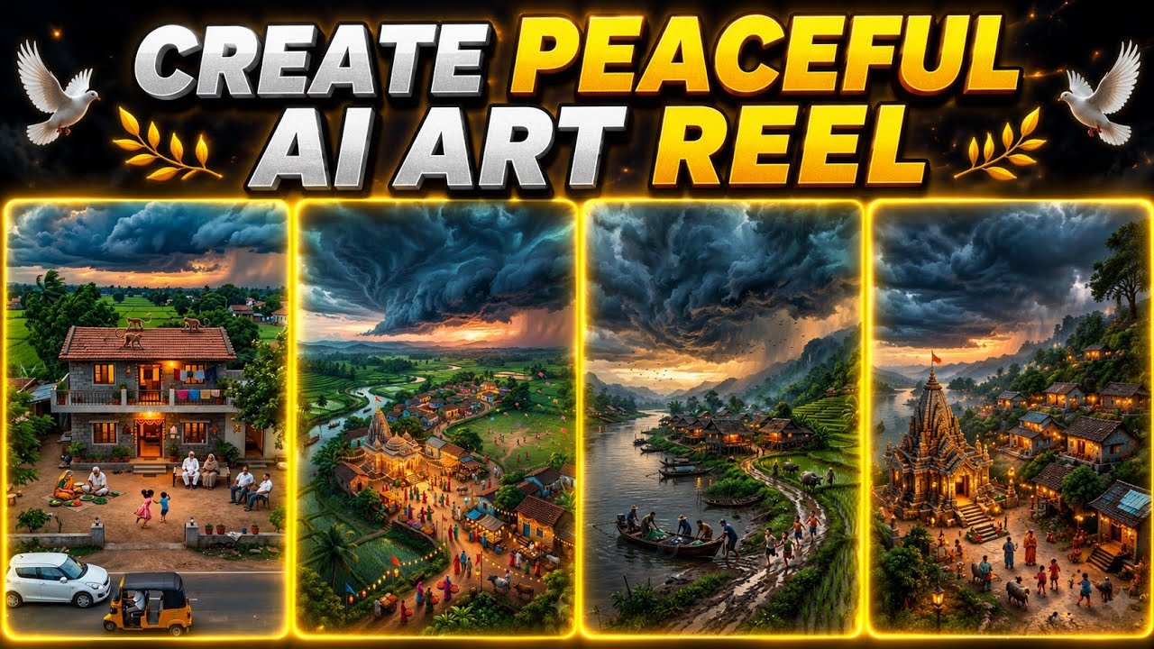 🔥 Create Peaceful AI Art Reels Video FREE | Viral Instagram Reels Tutorial