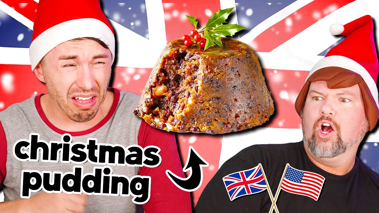 Americans Try Weird Christmas Treats, Sweets, and Desserts from Britain!