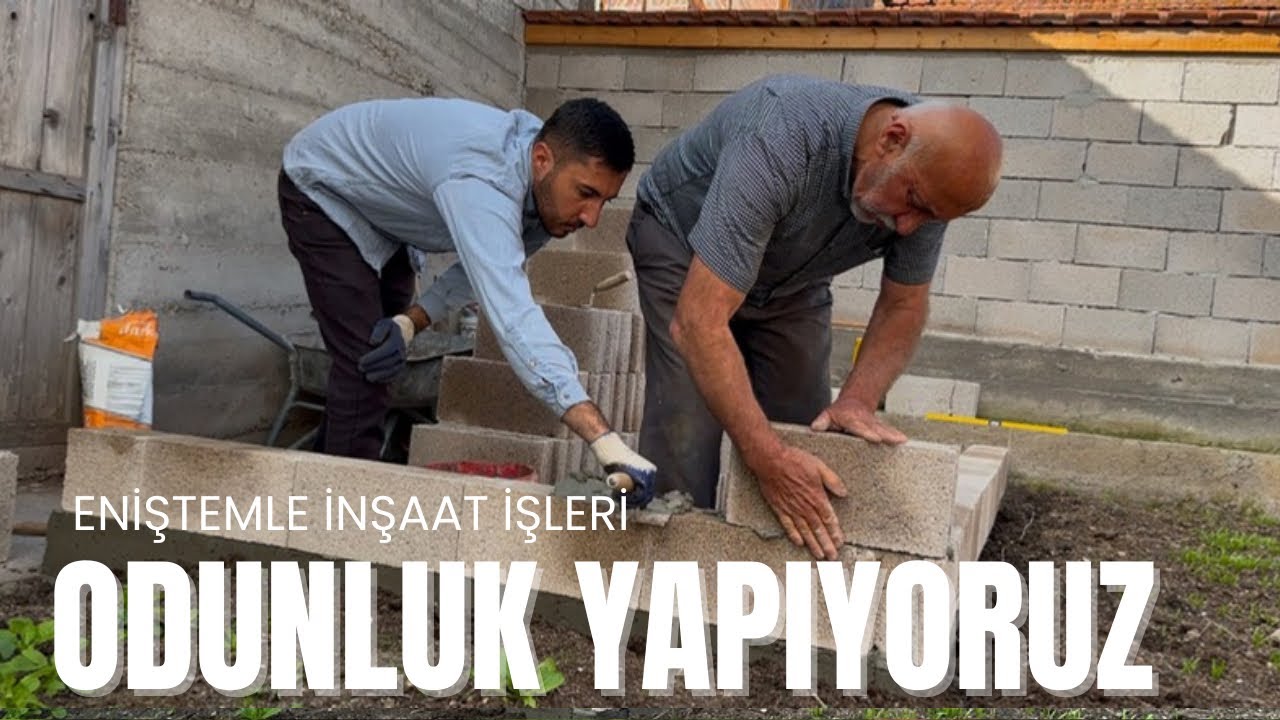 ODUNLUK YAPIYORUZ - ENİŞTEMLE İNŞAAT İŞLERİ - KÖY İŞİ - DÖRTDİVANDAN MALZEME ALDIK -SOHBET MUHABBET