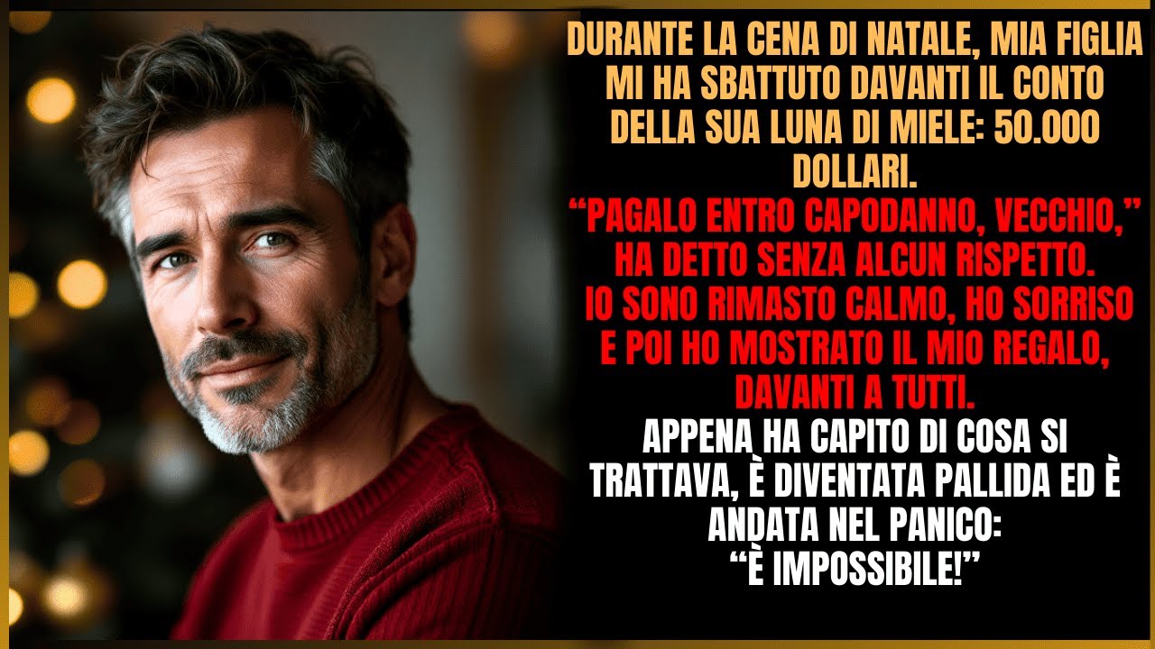 “A Natale mia figlia mi diede un conto: ‘Paga’. Il mio regalo la fece urlare di terrore.”