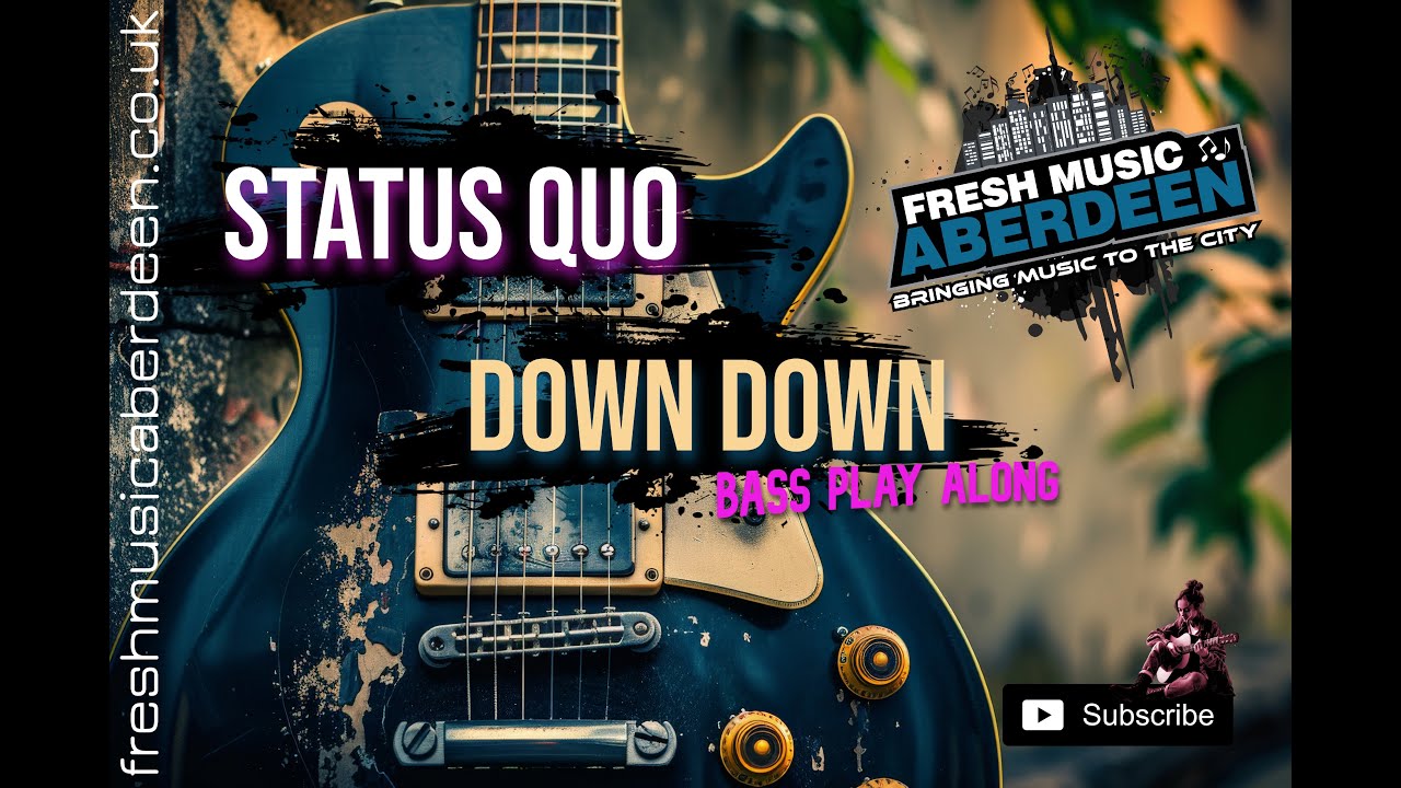 Status Quo - Down Down || Bass Guitar Play Along TAB