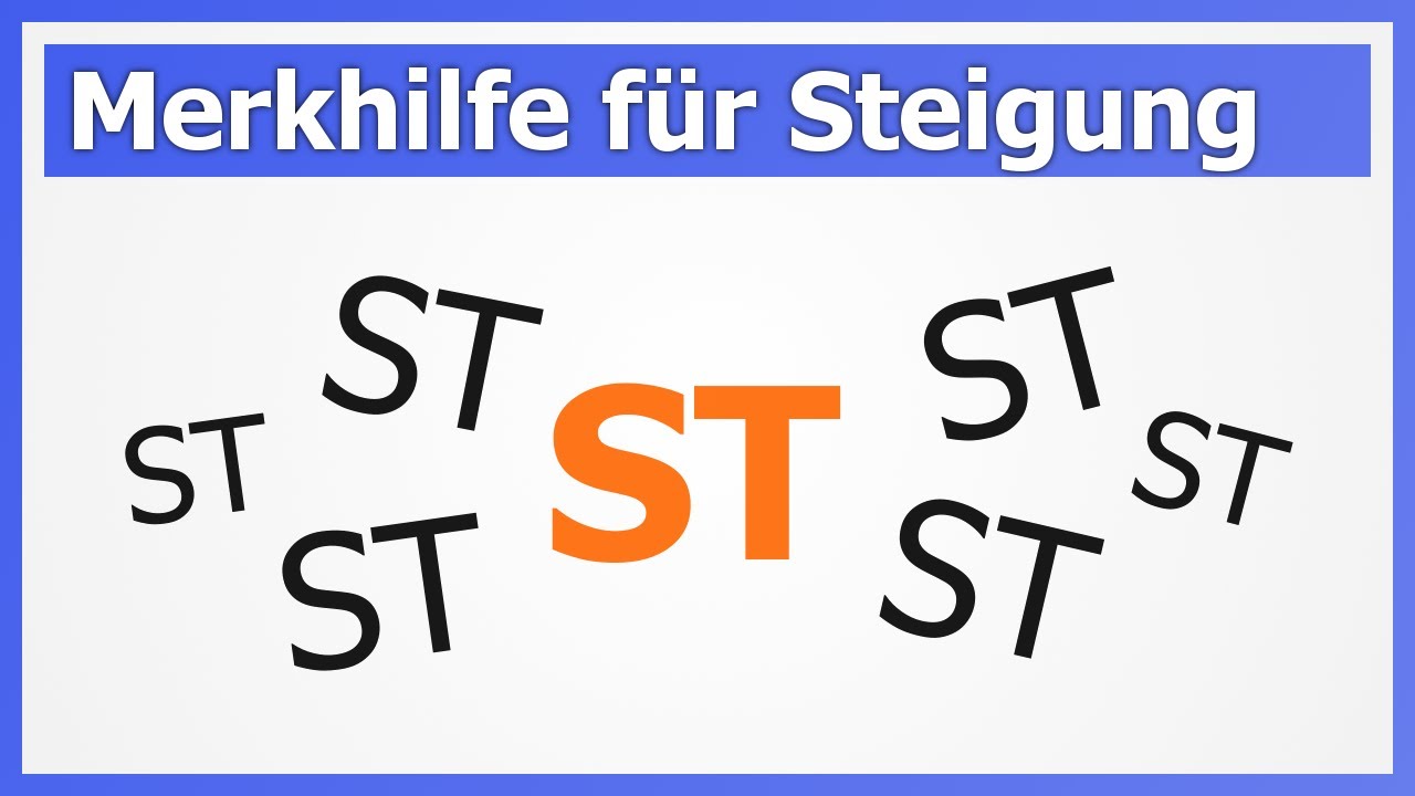 STEIGUNG einer Kurve (bescheuerte Merkhilfe) | How to Mathe