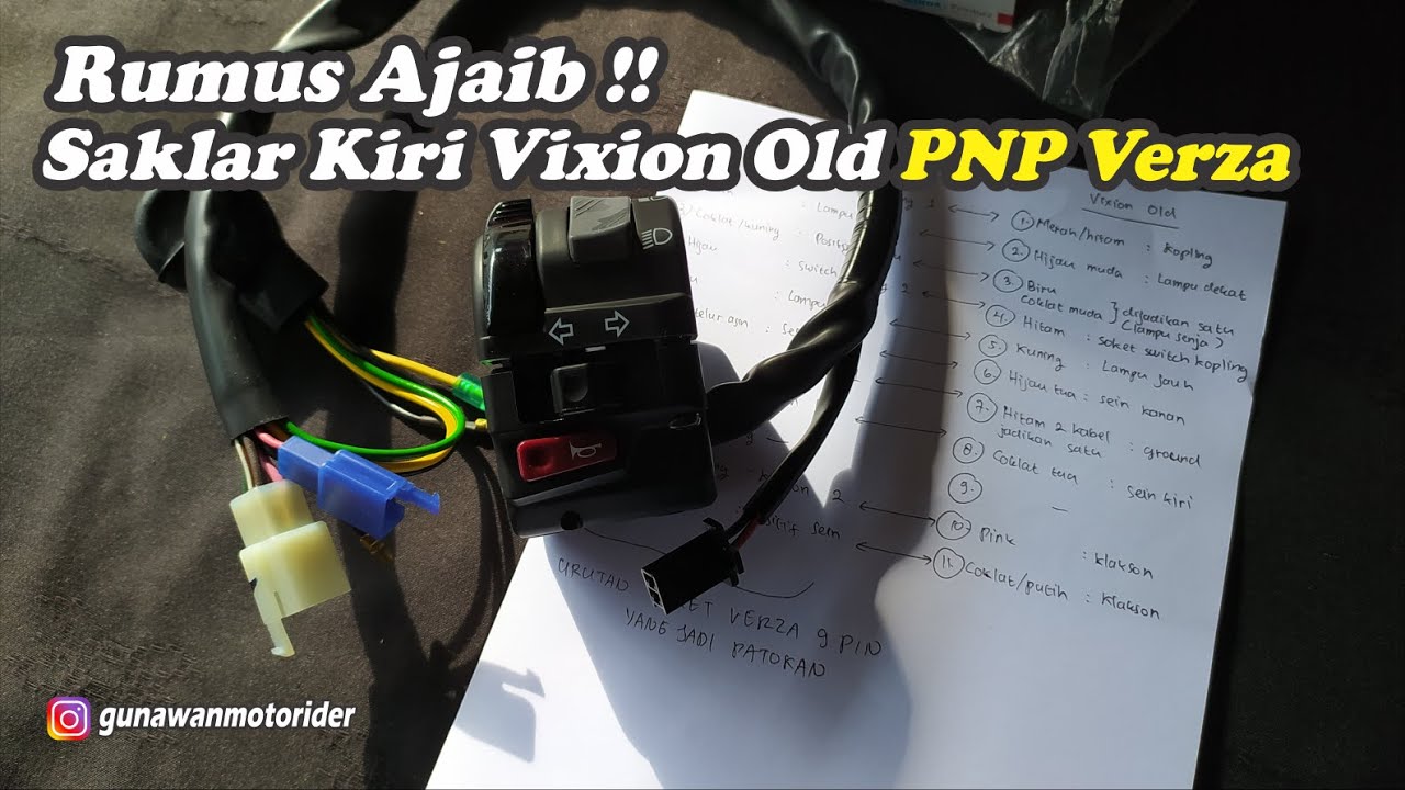 SAKLAR HOLDER KIRI ORI VIXION OLD PNP VERZA