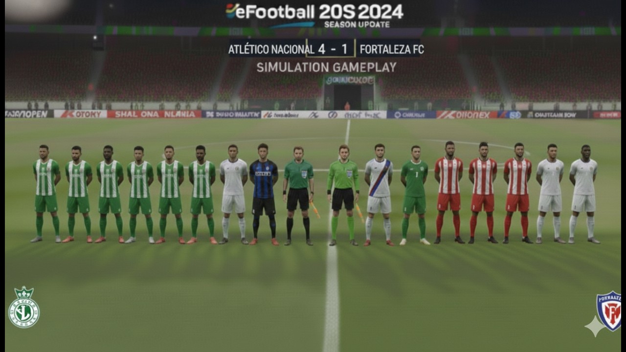 🔴EN VIVO: Atlético Nacional vs Fortaleza FC – Transmisión completa del partido en vivo de PES 2021