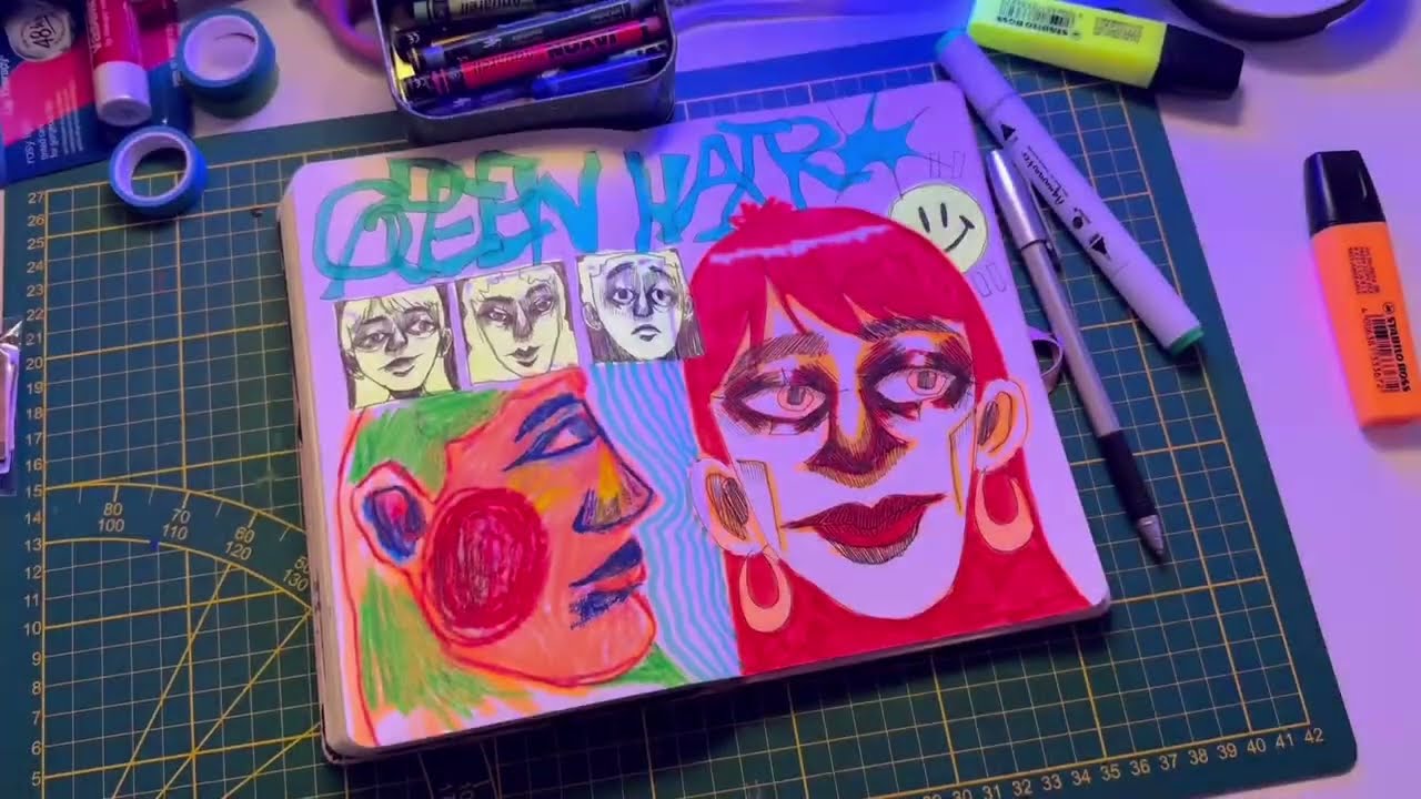finish my sketchbook with me 🌀