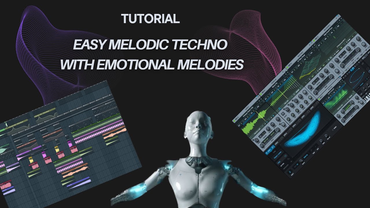 EASY MELODIC TECHNO WITH EMOTIONAL MELODIES - TUTORIAL FL Studio (Serum Preset & MIDI)