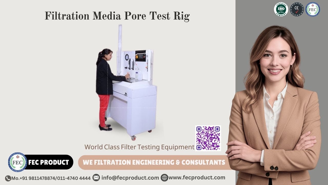 Filtration Media Pore Test Rig