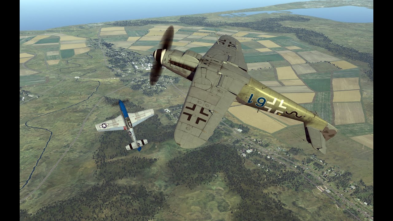 DCS Bf-109 K4 Kurfurst vs P-51-D20NA Mustang без MW-50