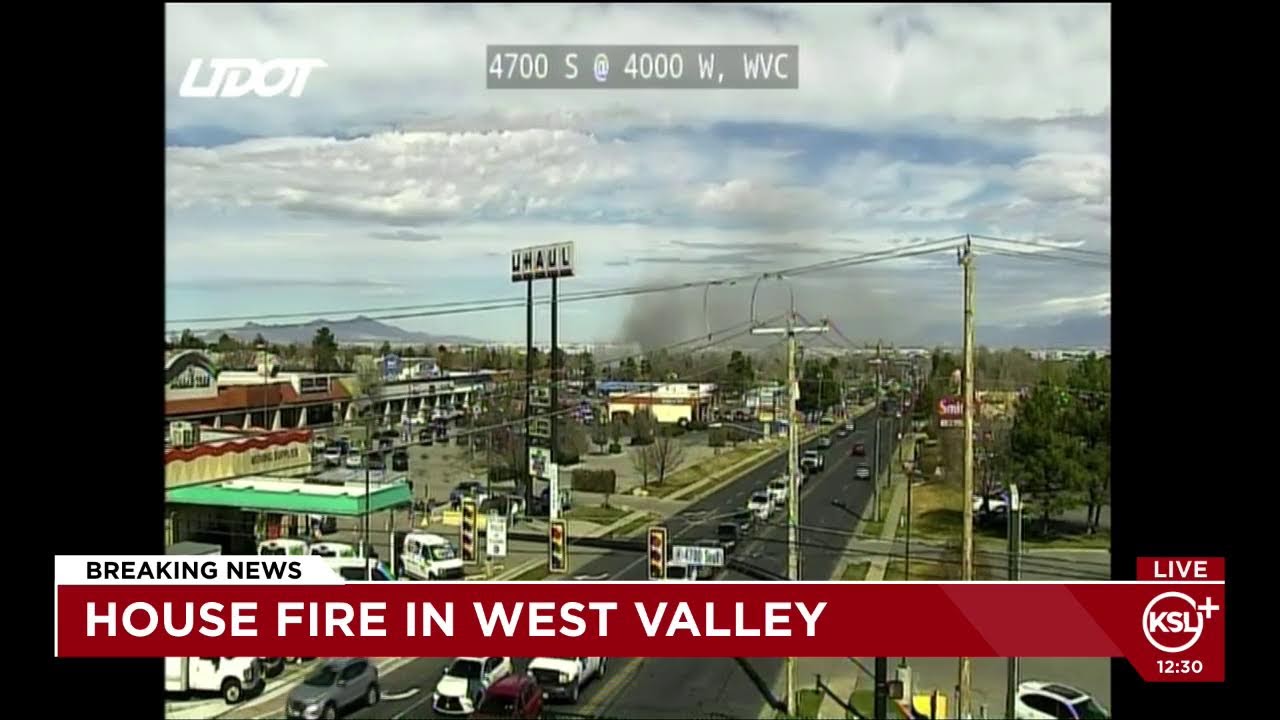 Black smoke, flames seen West Valley City