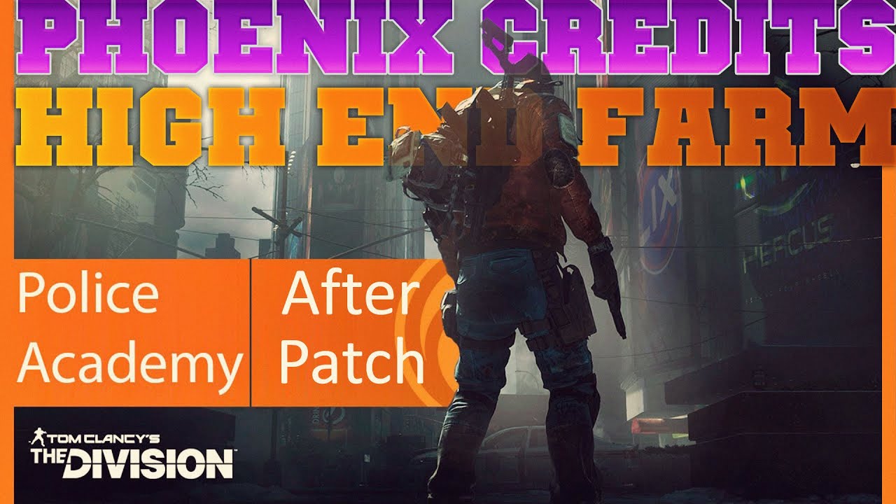 The Division GLITCH - Police Academy BOSS FARM 