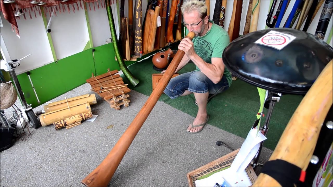 Salzachgalerien mit Franz Richter Didgeridoo Pr&auml;sentation