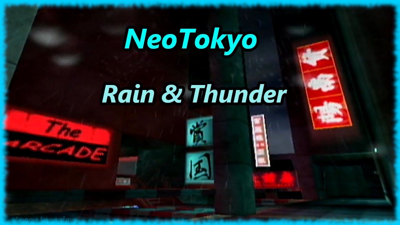 Timesplitters 2 - NeoTokyo 1 Hour Ambience (Rain & Thunder) Relaxing Music