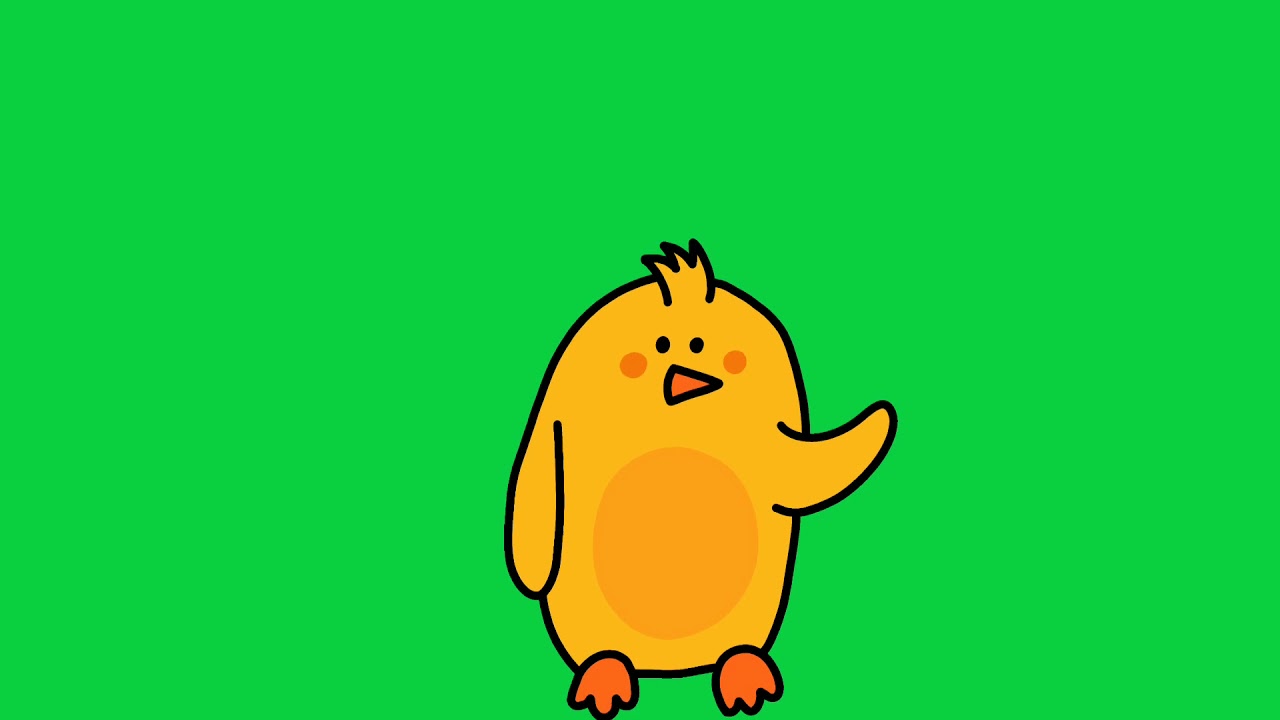 Hello, hi, waving animated green screen video for Youtubers copyright free.