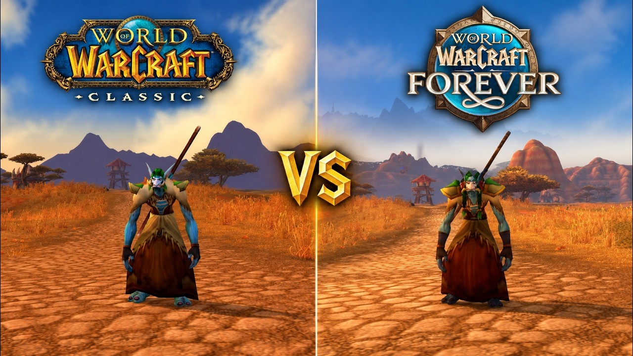 WoW Classic vs WoW Forever | How Much Has Azeroth Changed? | Barrens & Mulgore
