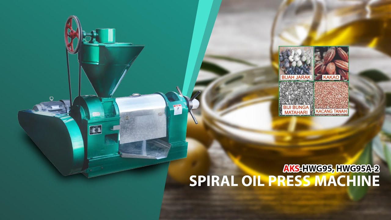 SCREW PRESS OIL MACHINE - MESIN PRESS MINYAK AKS-HWG95
