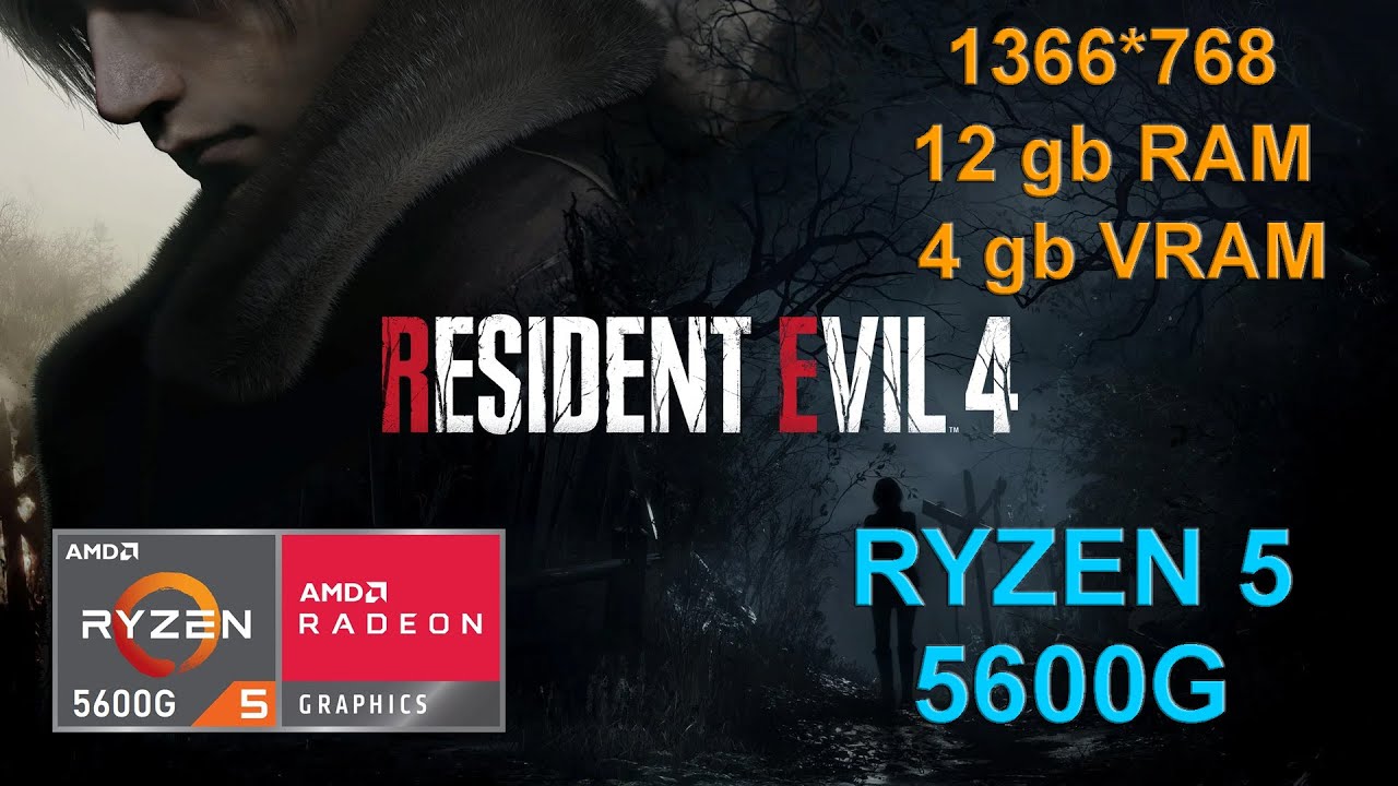 Resident Evil 4 Remake - Ryzen 5 5600g Vega 7 & 12GB RAM + 4GB VRAM