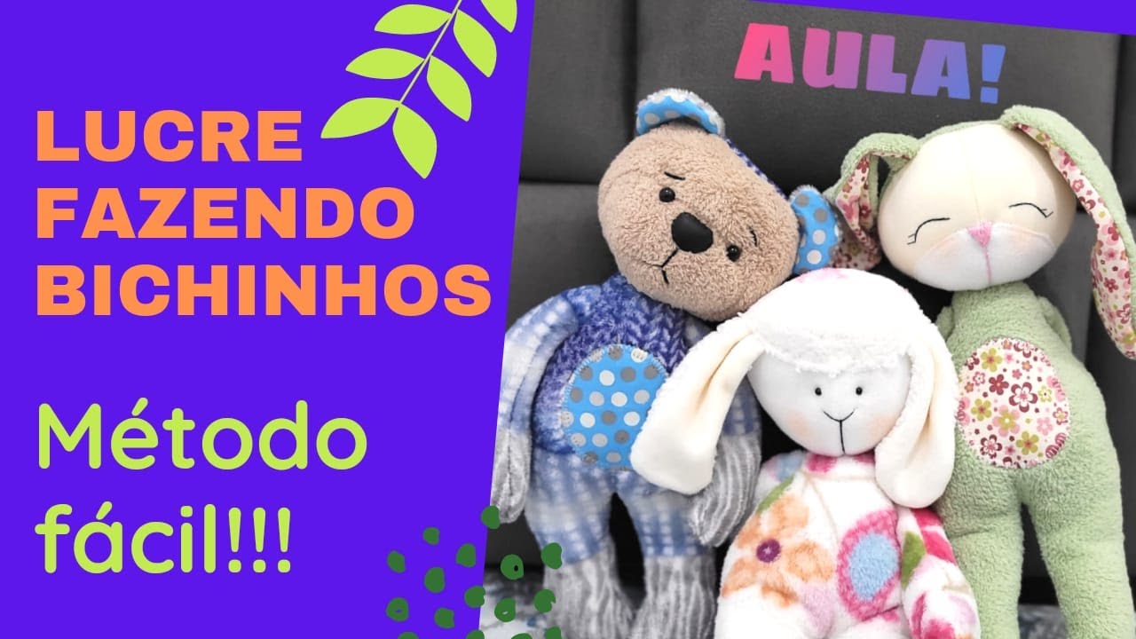 Aprenda a fazer 3 bichinhos usando apenas 1 molde!