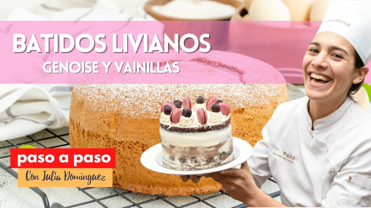 Batidos Livianos | Bizcochuelo Geoise y Vainillas