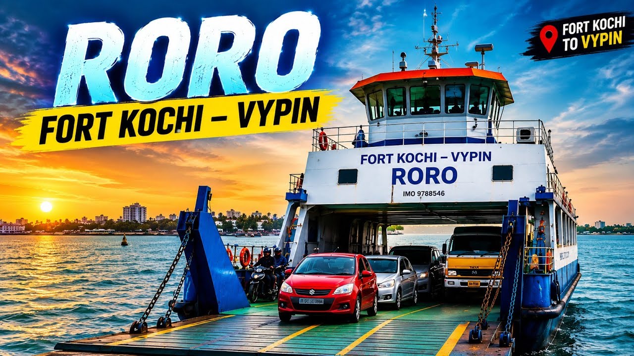 Vypin to Fort Kochi RORO Ferry 🚢 | Amazing Kochi Journey | Kerala Travel @vibeyathra 