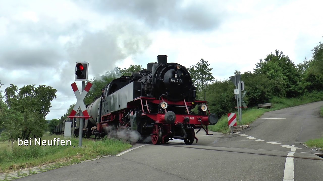 Dampflok 64 419 nach Neuffen / 16. Juni 2019