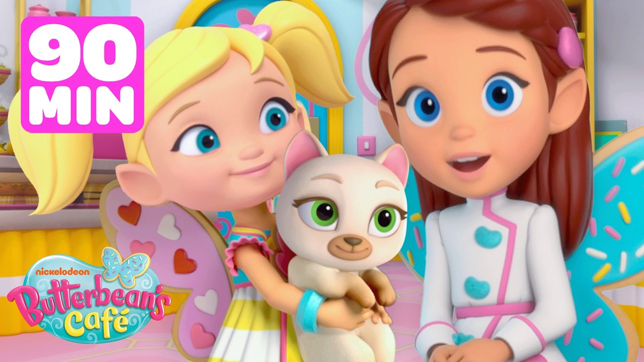 BEST Animal & Pet Moments from Butterbean's Café! 🐓 #2 w/ Cricket | 90 Minutes | Shimmer and Shine