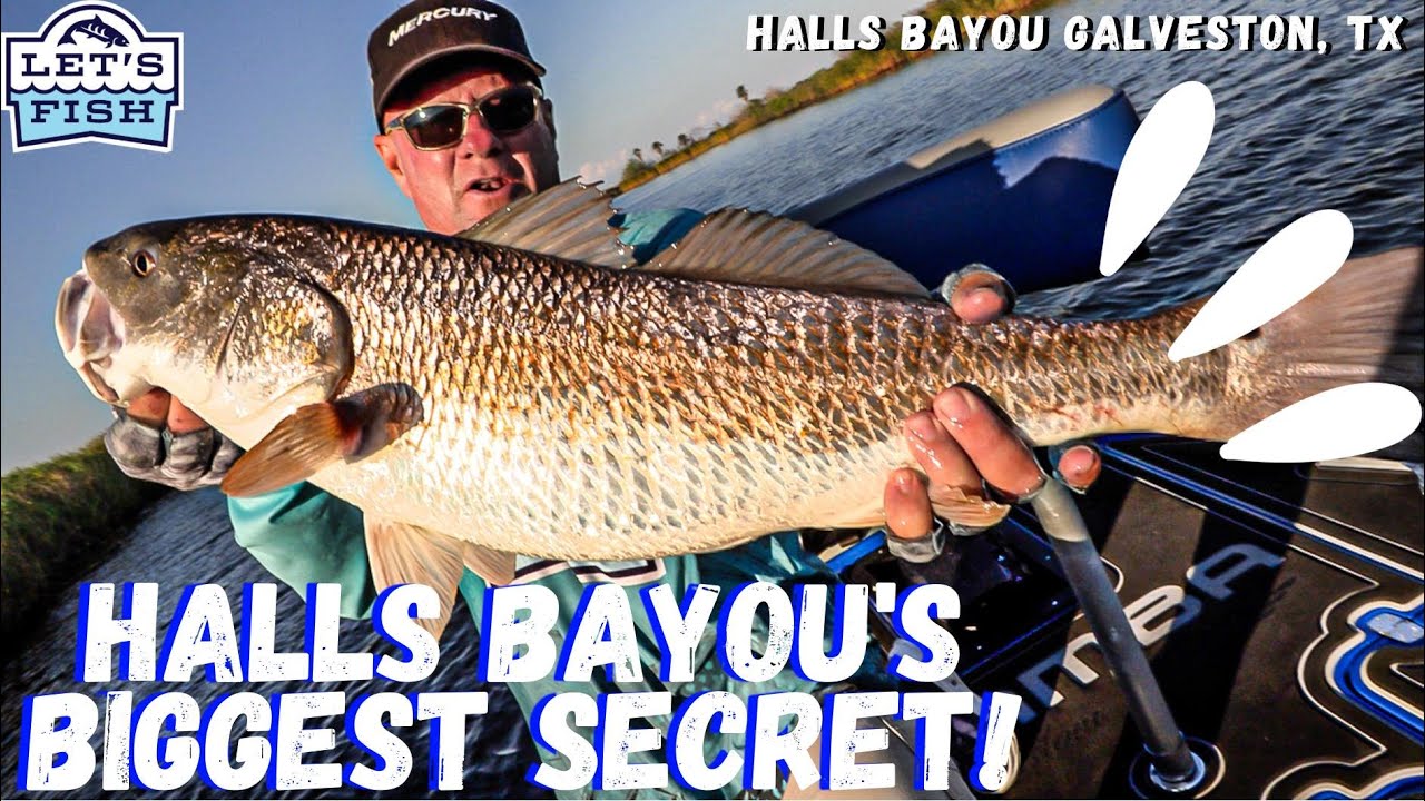 EPIC REDFISH CATCH: HOOKING THE BEAST OF HALLS BAYOU, GALVESTON! #31-2023 SouthWEST